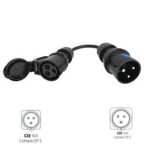 CEE 3P 16A female to CEE 3P 32A male adapter CEE 3P 16A female to CEE 3P 32A male adapter