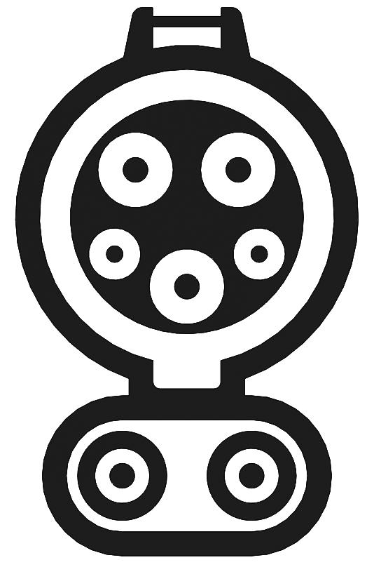 CCS Combo Type 1 Plug 1 - The electric vehicle charging plug types