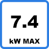 Max 7.4 1 - EV charging station with cable (up to 7.4kW)