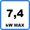 Max 74 - Chargeur portable pour v&eacute;hicule &eacute;lectrique (7,4kW - Type 2)