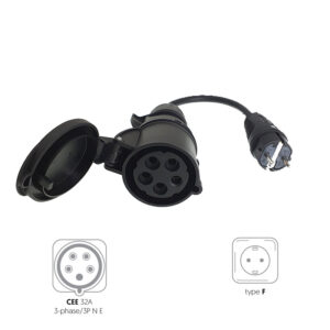 CEE 5P vrouwelijke naar Schuko mannelijke adapter