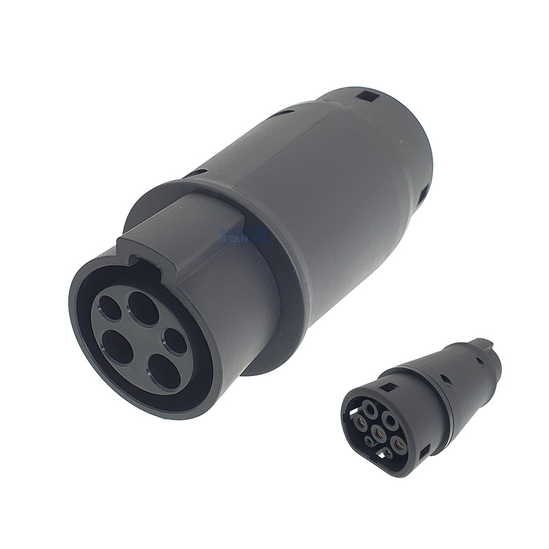 Adapter for Type 2 vehicle to Type 1 charging station Adapter for Type 2 vehicle to Type 1 charging station