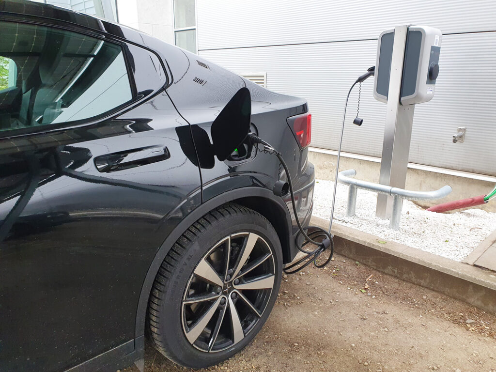 EV charging in a parking