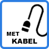 met kabel - Dubbele laadpaal toren met kabel (tot 2 x 7.4kW)