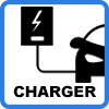 wall charger for electric vehicles - Double pedestal EV charging station with cable (up to 2 x 22kW)