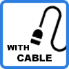 with cable - Double pedestal EV charging station with cable (up to 2 x 22kW)